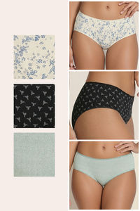 Zivame Regular Rise Full Coverage Hipster Panty  (Pack of 3) - Multicolor — thumbnail 2